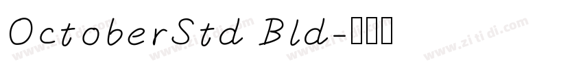 OctoberStd Bld字体转换